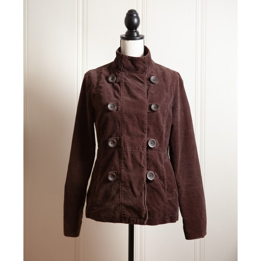 Brown Double Breasted Military Jacket